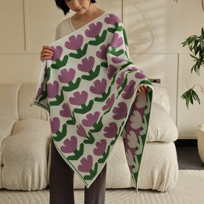 Cute Tulip Cotton Soft Bath Towel