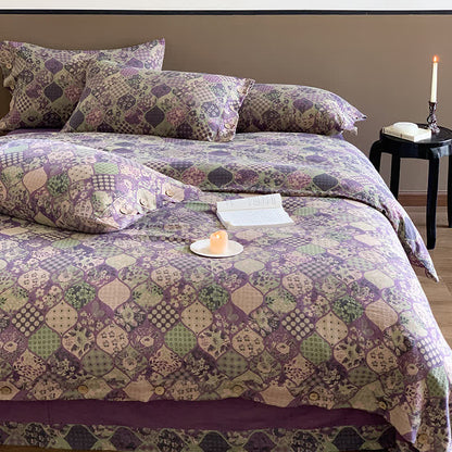 Double Layer Cotton Gauze Luxurious Bedding Set(4PCS)