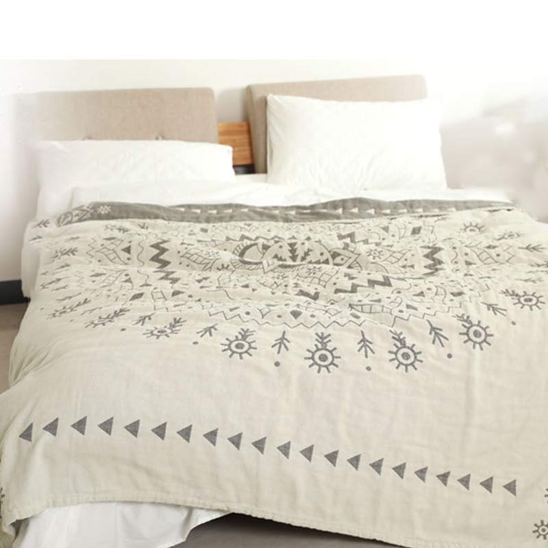 Ownkoti Chic Mandala Reversible Flower Cotton Quilt