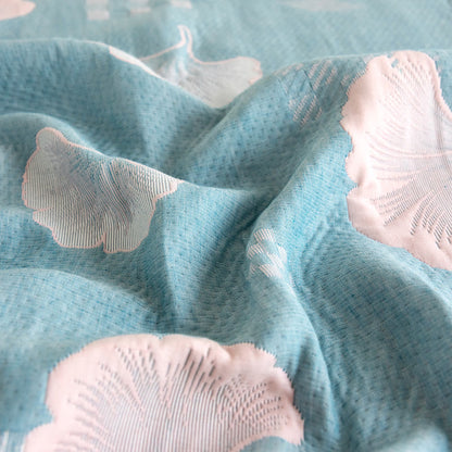 Ginkgo Leaf Jacquard Three-layer Cotton Quilt
