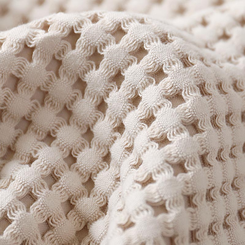 Edredón cómodo de la manta del sofá del algodón del color puro de la armadura de la galleta