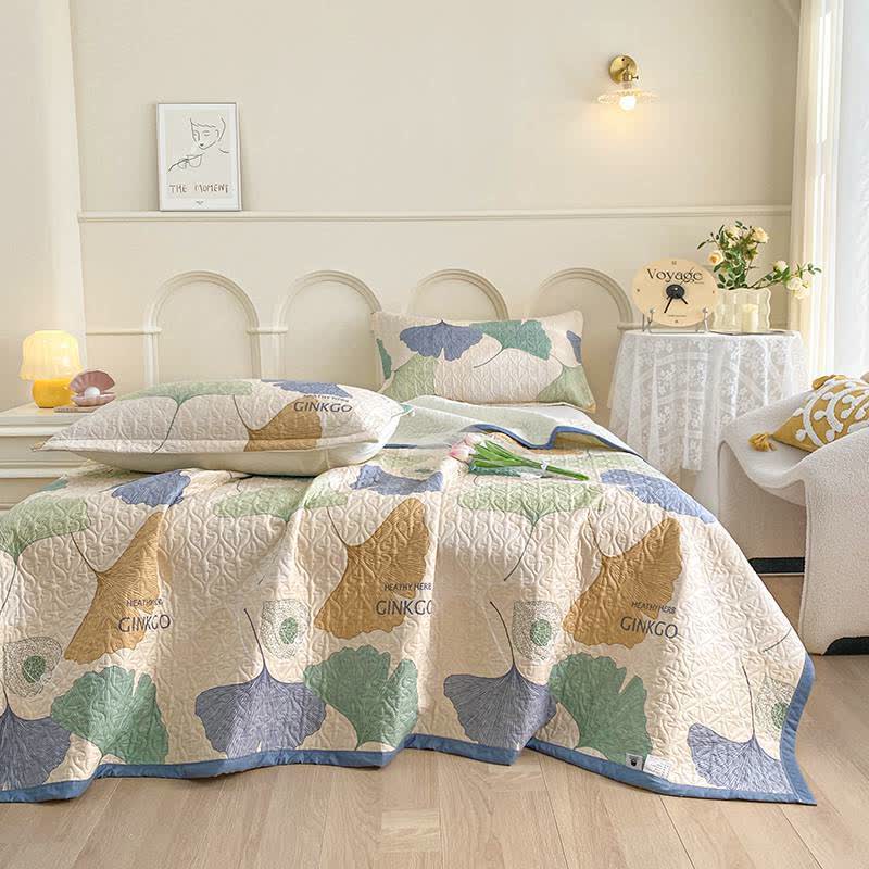 Pure Cotton Ginkgo Leaf Bedding Collection
