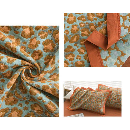 Leopard Pattern Cotton Reversible Quilt