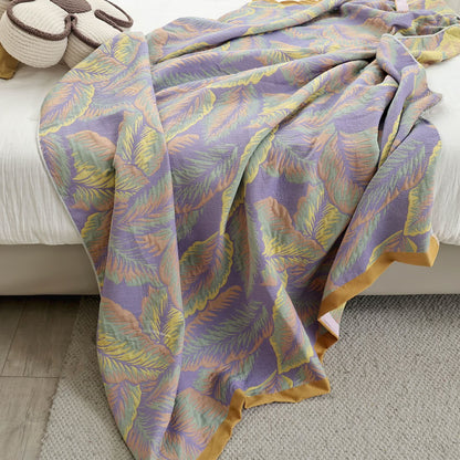 Rustic Rainforest Leaf Reversible Breathable Quilt