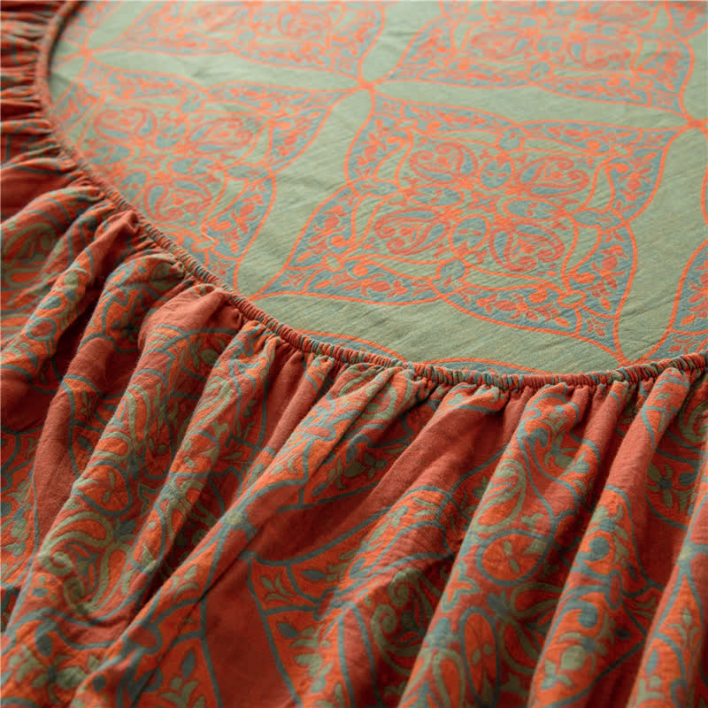 Luxurious Yarn-dyed Jacquard Fitted Sheet