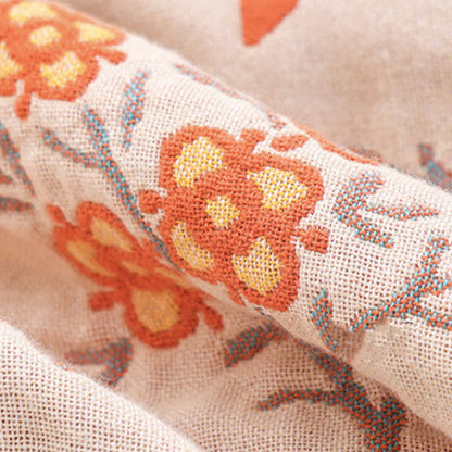 Floral Tassel Breathable Functional Cotton Quilt