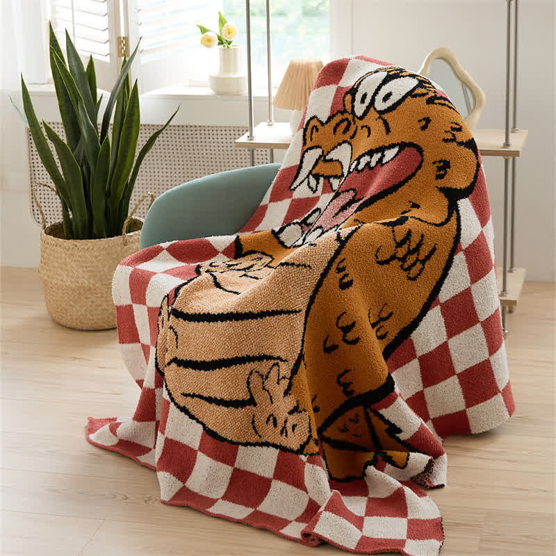 Cartoon Dragon Soft Throw Blanket