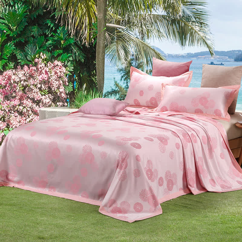 Rural Flower Coverlet Blanket & Pillowcases (3PCS) Coverlets Ownkoti Pink King