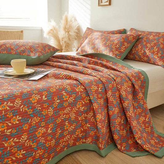 Rural Style Colorful Reversible Coverlet Blanket Coverlets Ownkoti main