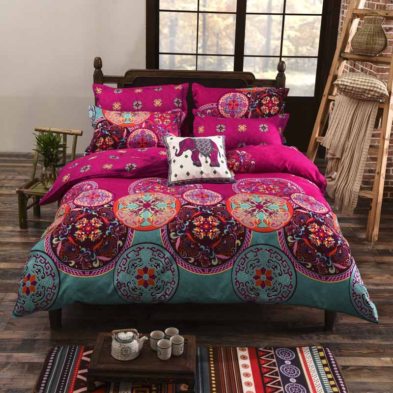 Ownkoti Jewel Flower Duvet Cover with Pillowcase – ownkoti