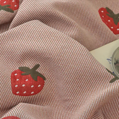 Pink Strawberry Kniting Breathable Cotton Quilt Quilts Ownkoti 5