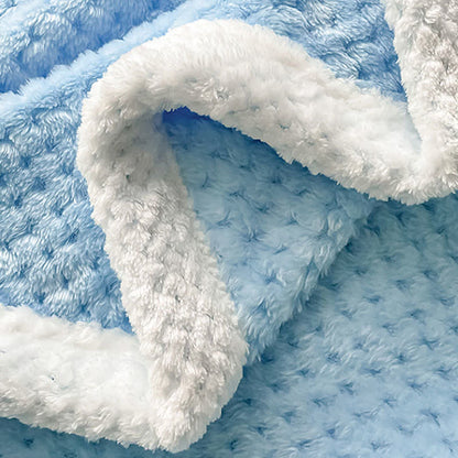 Solid Color Soft Reversible Fleece Blanket