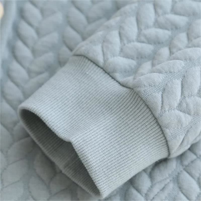Simple Round-neck Air Cotton Pajama Set