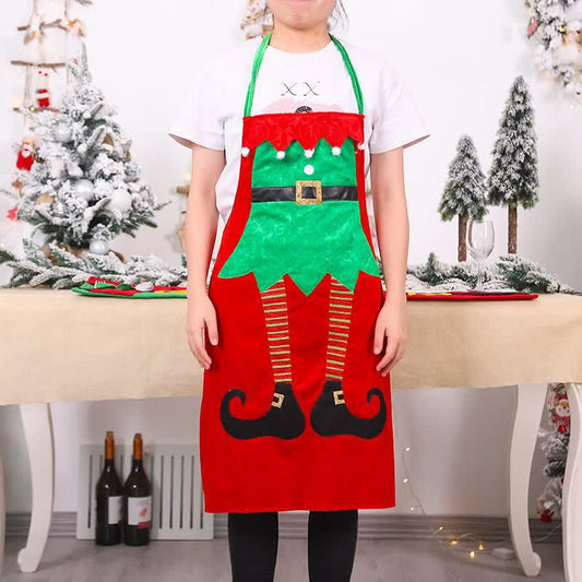 Cute Christmas Pattern Party Apron