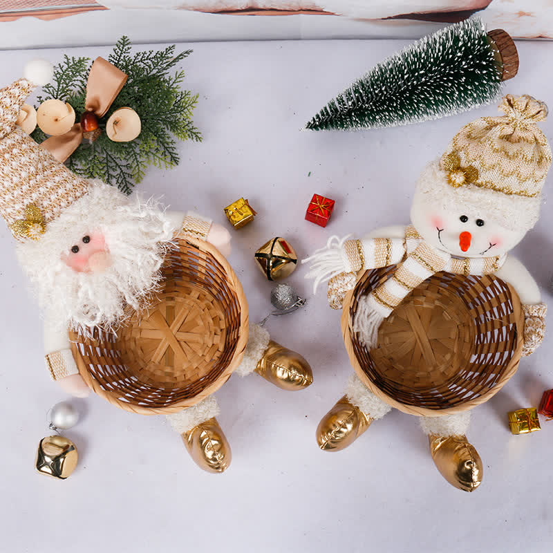 Cute Christmas Decorative Candy Storage Basket