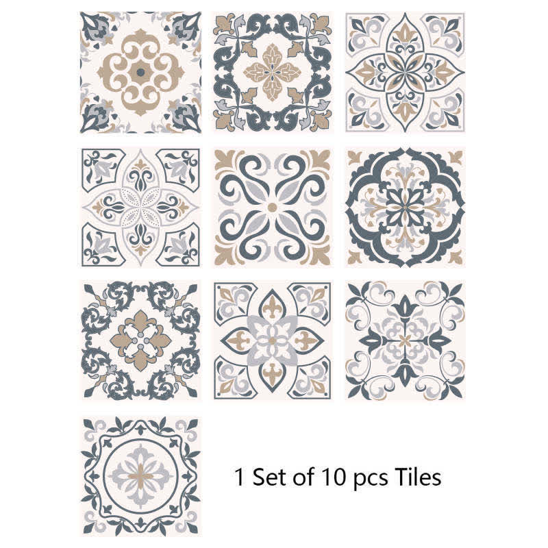 Ownkoti Mixed Pattern Wallpaper Sticker for Home (10PCS)