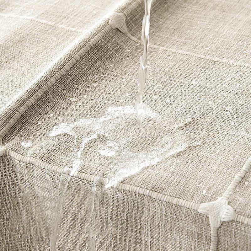 Simple Style Grid Waterproof Shower Curtain