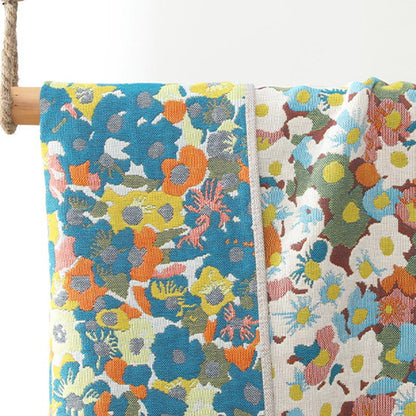 Painting Style Flower Reversible Bath Towel
