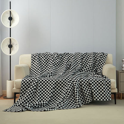 Cotton Yarn-dyed Checkerboard Towel Quilt