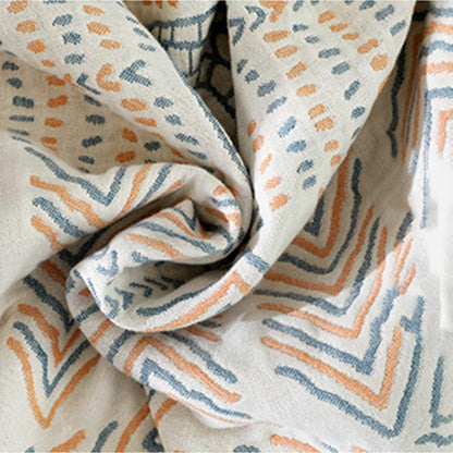 Boho Striped Cotton Quilt Reversible Sofa Towel