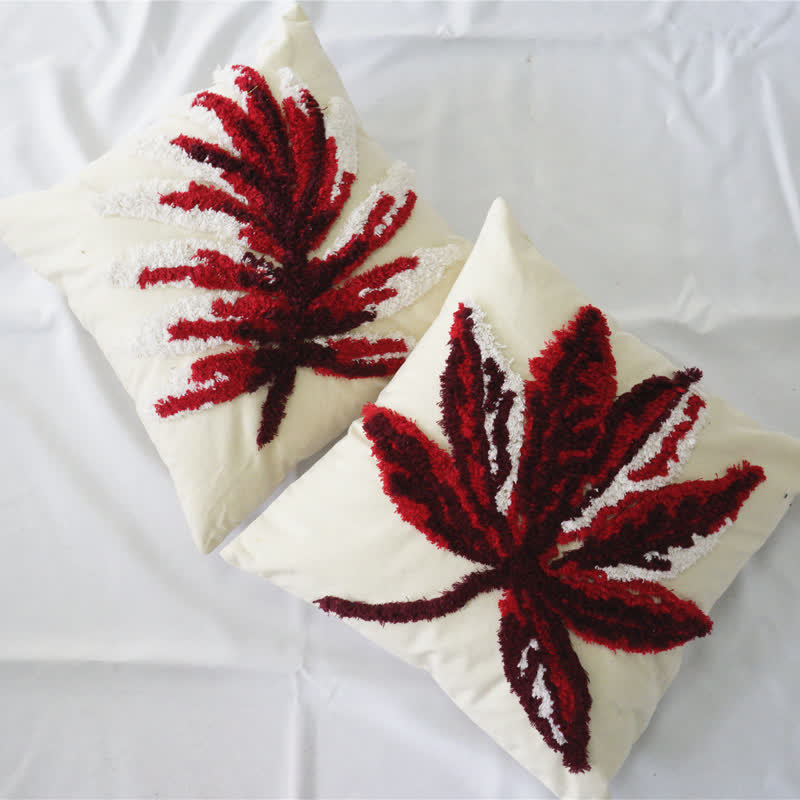 Embroidery Leaf Breathable Cotton Pillowcase Pillowcases Ownkoti 2