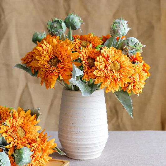 Artificial Sunflower Bouquet Faux Floral Arrangement