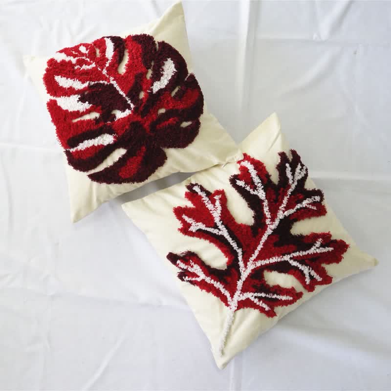 Embroidery Leaf Breathable Cotton Pillowcase Pillowcases Ownkoti 1