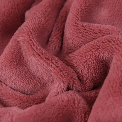 Simple Solid Color Soft Winter Blanket