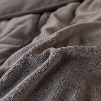 Simple Winter Reversible Velvet Blanket