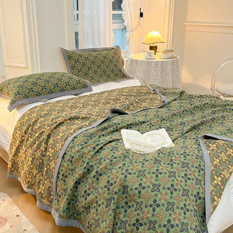 Pastoral Pure Cotton Quilted Coverlet
