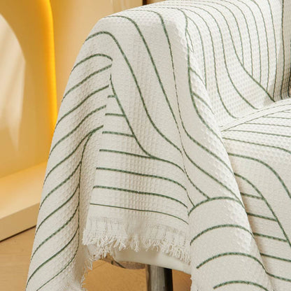 Ownkoti Simple Style Stripe Cotton Sofa Cover