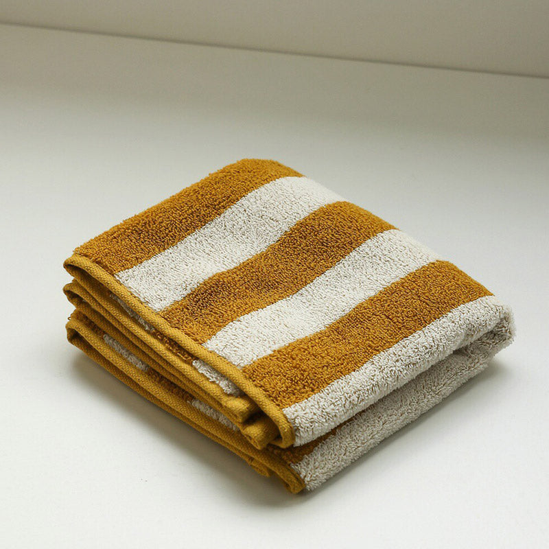 Classic Striped Print Breathable Cotton Towel