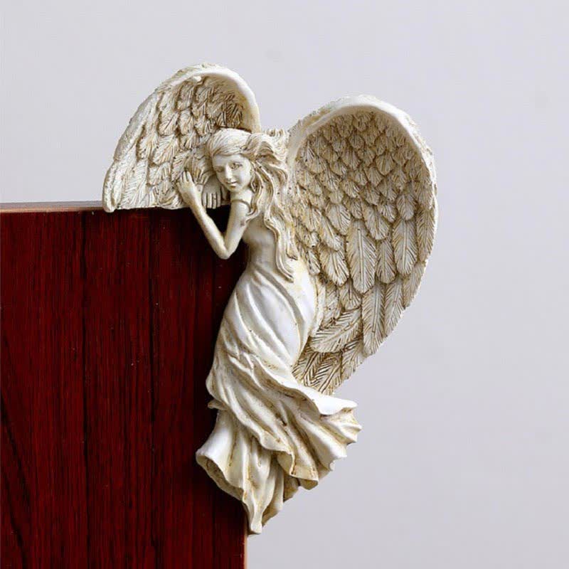 Ownkoti Door Frame Angel Wings Sculpture