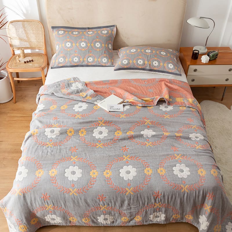 Comfy Reversible Quilt Pattern Cotton Quilt