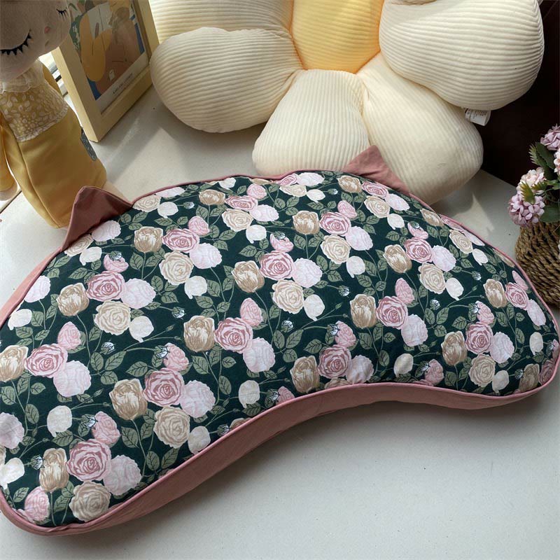 Buckwheat Pillow Colorful Rose Cotton Pillowcase (1PCS)