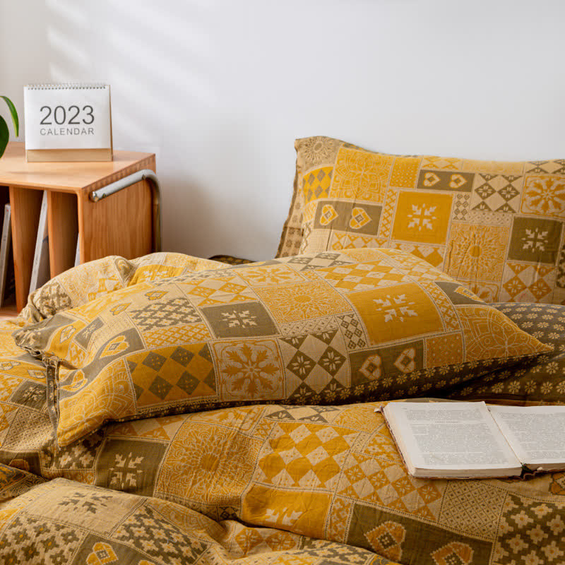Artistic Duvet Cover Bedsheet & Pillowcases (4PCS) Bedding Set Ownkoti 1