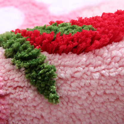 Cute Strawberry & Flower Non-slip Bath Mat