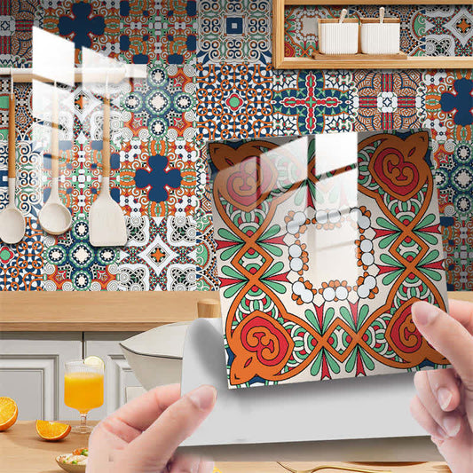 Ownkoti Bohemian Mixed Pattern Wallpaper Wall Sticker (10PCS)