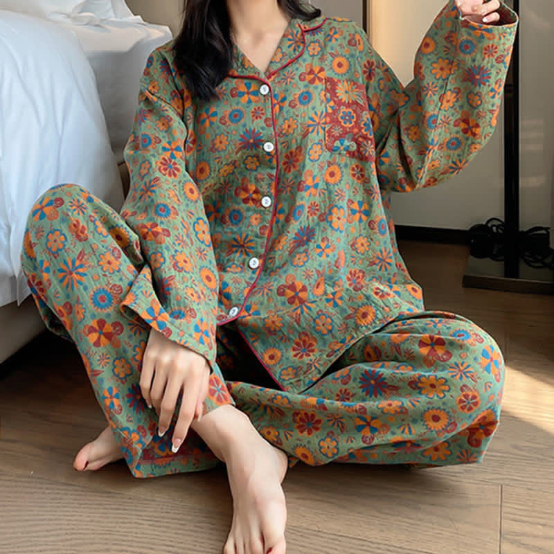 Womens cotton 2024 loungewear sets