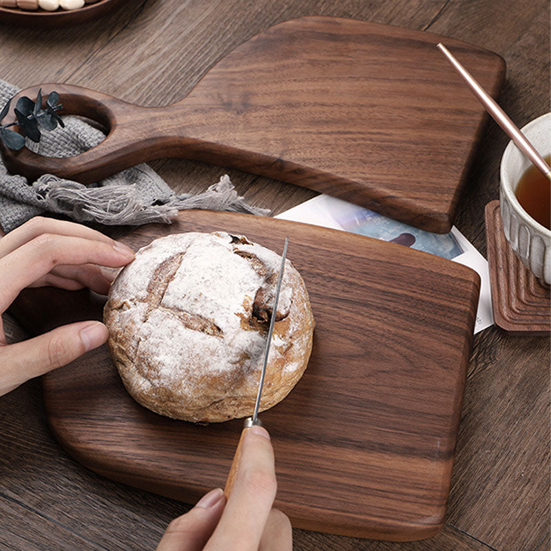 Tabla para Picar con Mango de Madera Walnut