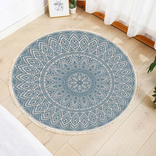 Pattern Circle Doorway Rug Weave Carpet