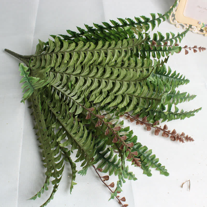Artificial Boston Fern Leaf Faux Plant Decor Ownkoti 8