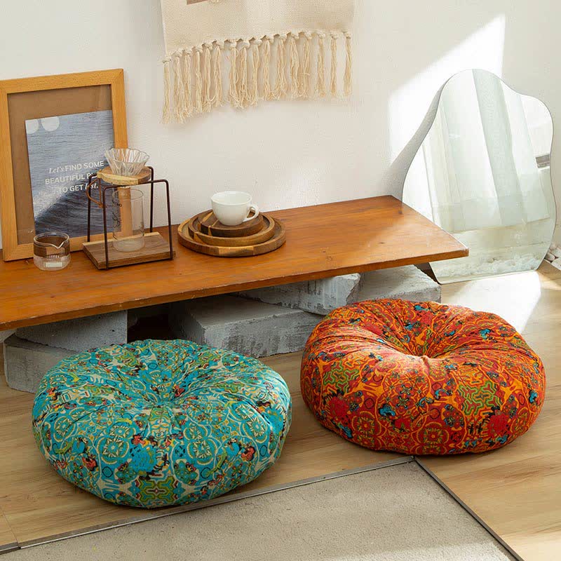 Bohemian Style Chair Pad Floor Pillows