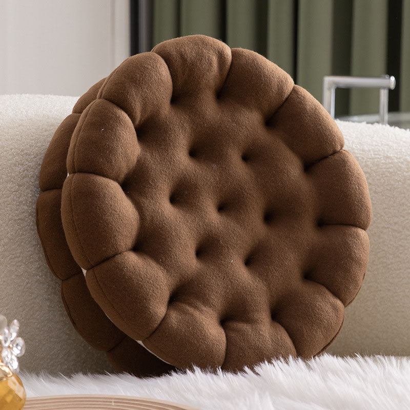 Cute Biscuit Circle Shape Seat Cushion