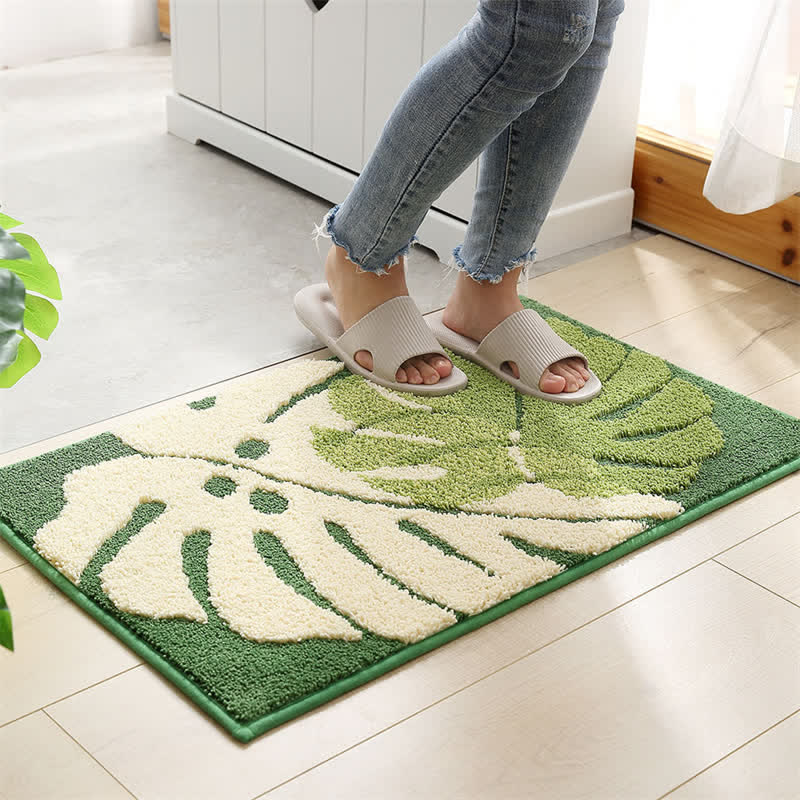 Ownkoti Palm Soft Non-Slip Entryway Rug