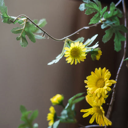 Artificial Flower Hanging Vine Daisy Leaves Decor Ownkoti 8
