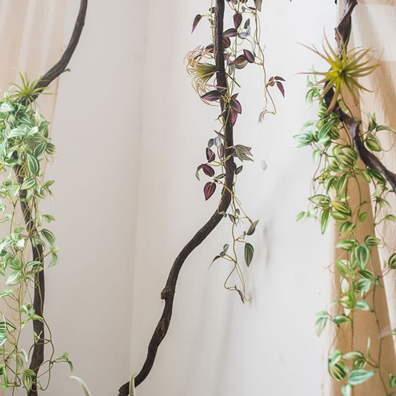 Greeb Leaves Hanging Artificial Vine Plants Decor Ownkoti 6