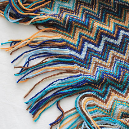 Cozy Colorful Striped Tassel Blanket