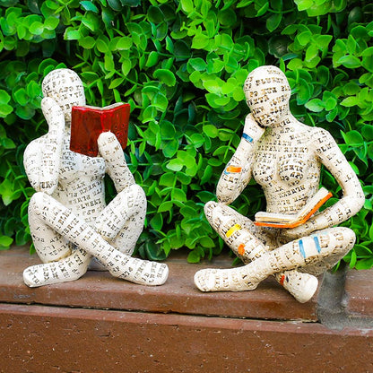 Reading Woman Thinker Statue Bookshelf Decoration Decor Ownkoti 23