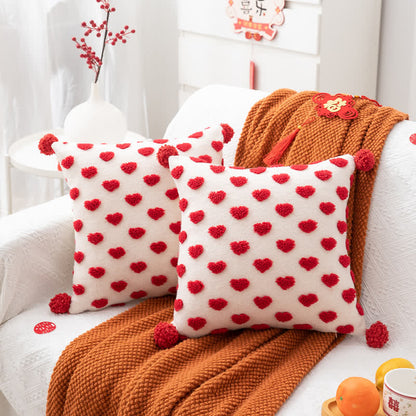 Heart Print Valentine's Day Pillowcase